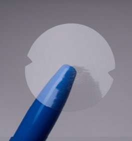 clear v-notch tabs